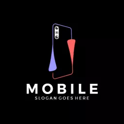 Stylish Mobile Phone Design in Modern Colors Logo Template