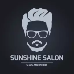 Stylish Monochrome Barber Shop Design for Shave and Haircut Logo Template