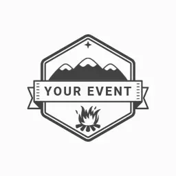 Stylish Mountain Badge for Your Outdoor Event Logo Template