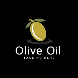Stylish Olive Oil Design Featuring a Vibrant Olive Icon Logo Template