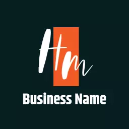 Stylish Orange and White Design for Business Logo Template