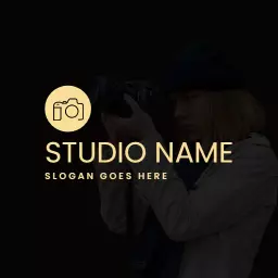 Stylish Photographer Capturing Moments with Professional Photography Logo Template