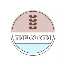 Stylish Pink and Blue Pastel Clothing Brand Logo Template