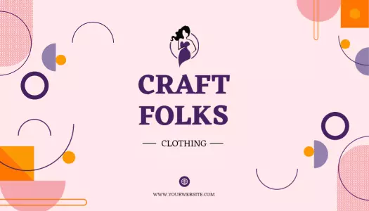 Stylish Pink Fashion Boutique Clothing Business Card Template