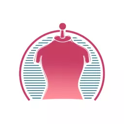 Stylish Pink Gradient Fashion Design for Clothing Brand Logo Template
