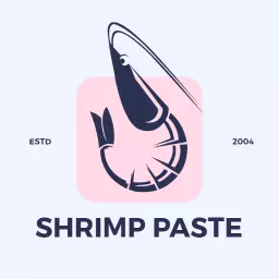 Stylish Pink Shrimp Design Representing Delicious Shrimp Logo Template