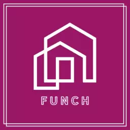 Stylish Purple and White Geometric Architecture Design Logo Template