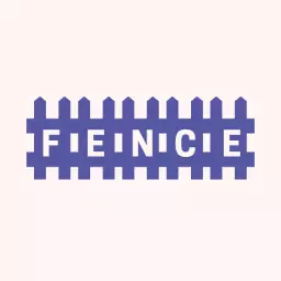 Stylish Purple and White Modern Fence Design Logo Template