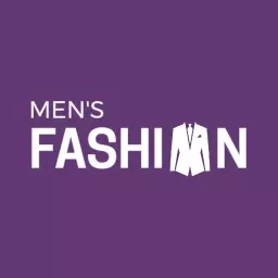 Stylish Purple Background Showcasing Men's Fashion Brand Logo Template