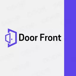 Stylish Purple Door Front Design for Modern Spaces Logo Template