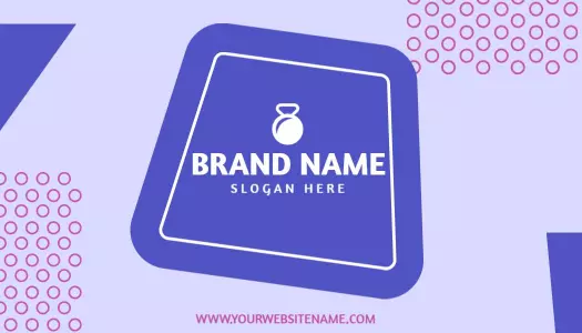 Stylish Purple Personal Trainer Business Card Template