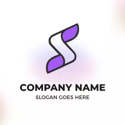 Stylish Purple S Letter Design for Modern Branding Logo Template