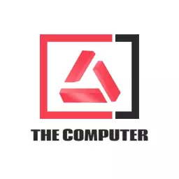 Stylish Red and Black Tech Design for Computer Logo Template
