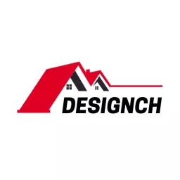 Stylish Red Roof Design Showcasing Architectural Excellence Logo Template