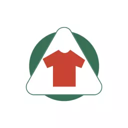 Stylish Red Shirt Design for Modern Clothing Brand Logo Template