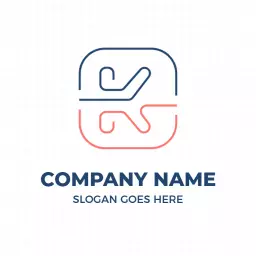 Stylish Rounded K Letter Design for Modern Business Logo Template