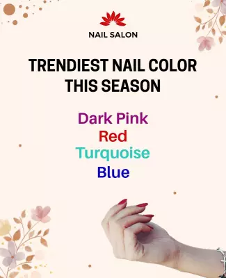 Stylish Seasonal Nail Color Trends Poster Template