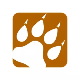 Stylish Square Design Featuring a Bold Animal Paw Logo Template