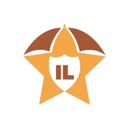 Stylish Star Design with Insurance and Safety Concept Logo Template