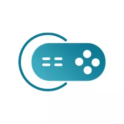 Stylish Teal Game Controller Design for Gaming Logo Template