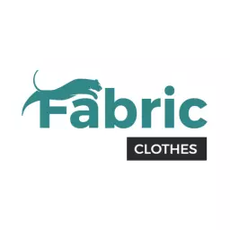 Stylish Teal Graphic Featuring Fabric for Trendy Clothing Brand Logo Template