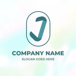 Stylish Teal J Letter Design for Modern Brands Logo Template