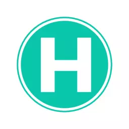 Stylish Turquoise Circle Featuring the Letter H Alphabet Logo Template