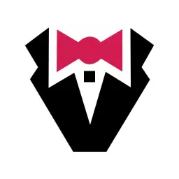 Stylish Tuxedo Design with Bow Tie for Fashion Logo Template