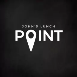 Stylish Typography with Pin Point Design for John's Lunch Logo Template