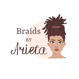 Stylish Updo Hair Design Representing Braids Service Logo Template