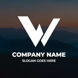 Stylish White W Letter Design for Modern Branding Logo Template