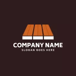 Stylish Wooden Deck Design Showcase for Outdoor Spaces Logo Template