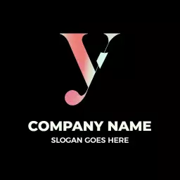 Stylish Y Letter Design with Modern Gradient Touch Logo Template
