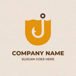 Stylish Yellow and Brown J Letter Design for Branding Logo Template