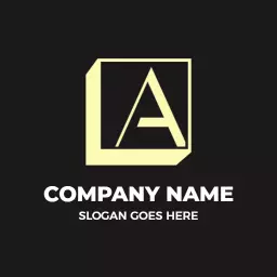 Stylish Yellow Letter A Design for Modern Branding Logo Template