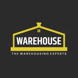 Stylish Yellow Warehouse Design Representing Logistics Expertise Logo Template