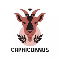Stylized Capricorn Goat Logo Representing Zodiac Sign Logo Template