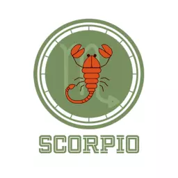 Stylized Scorpio Design Highlighting Zodiac Sign Logo Template