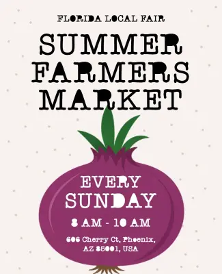 Summer Farmers Market Event Poster Template