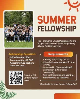 Summer Fellowship Program Opportunity Flyer Template