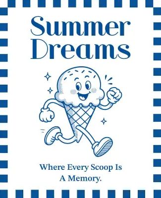 Summer Ice Cream Festival Poster Template