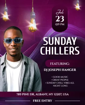 Sunday Chillers Event Flyer Template