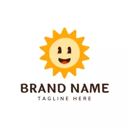 Sunny Character Bringing Cheerful Energy for Your Mascot Logo Template