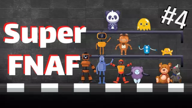 Super FNAF Character Showcase Gaming YouTube Thumbnail Template
