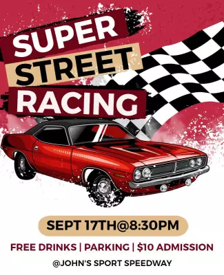 Super Street Racing Event Flyer Template