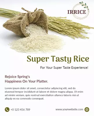 Super Tasty Rice Promotion Flyer Template