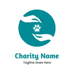 Support Animal Rescue Through Compassionate Charity Logo Template