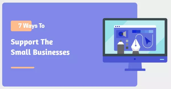 Support Small Businesses with Engaging Graphics Facebook Ad Template
