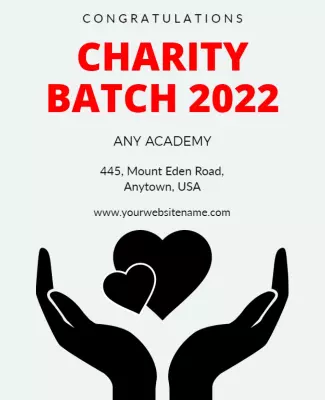 Supportive Hands Charity Event Poster Template