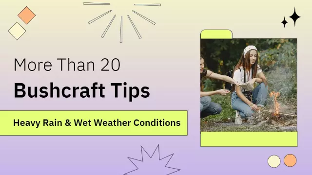 Survive Bushcraft Skills Heavy Rain Trending YouTube Thumbnail Template